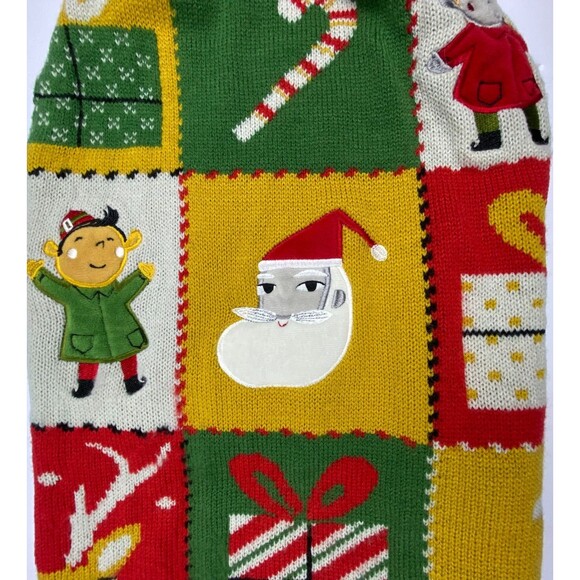 Ugly Christmas Sweater for Dog Size Medium Holiday Santa Elf Reindeer Candy Cane - Picture 3 of 9